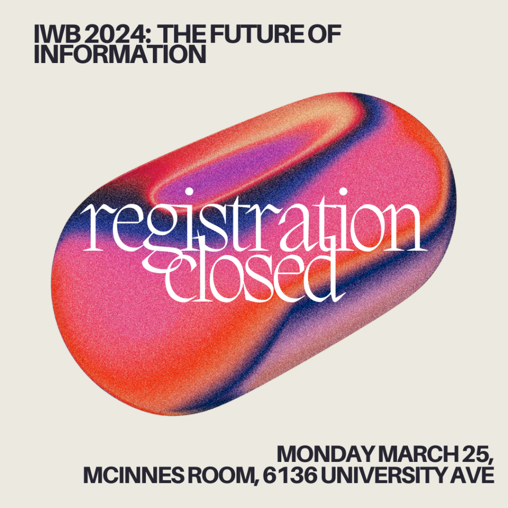 Graphic saying that registration for the IWB 2024 conference is now closed